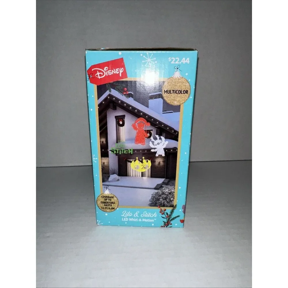 Disney Stitch Christmas‎ Whirl-a-motion LED Light Show Projector